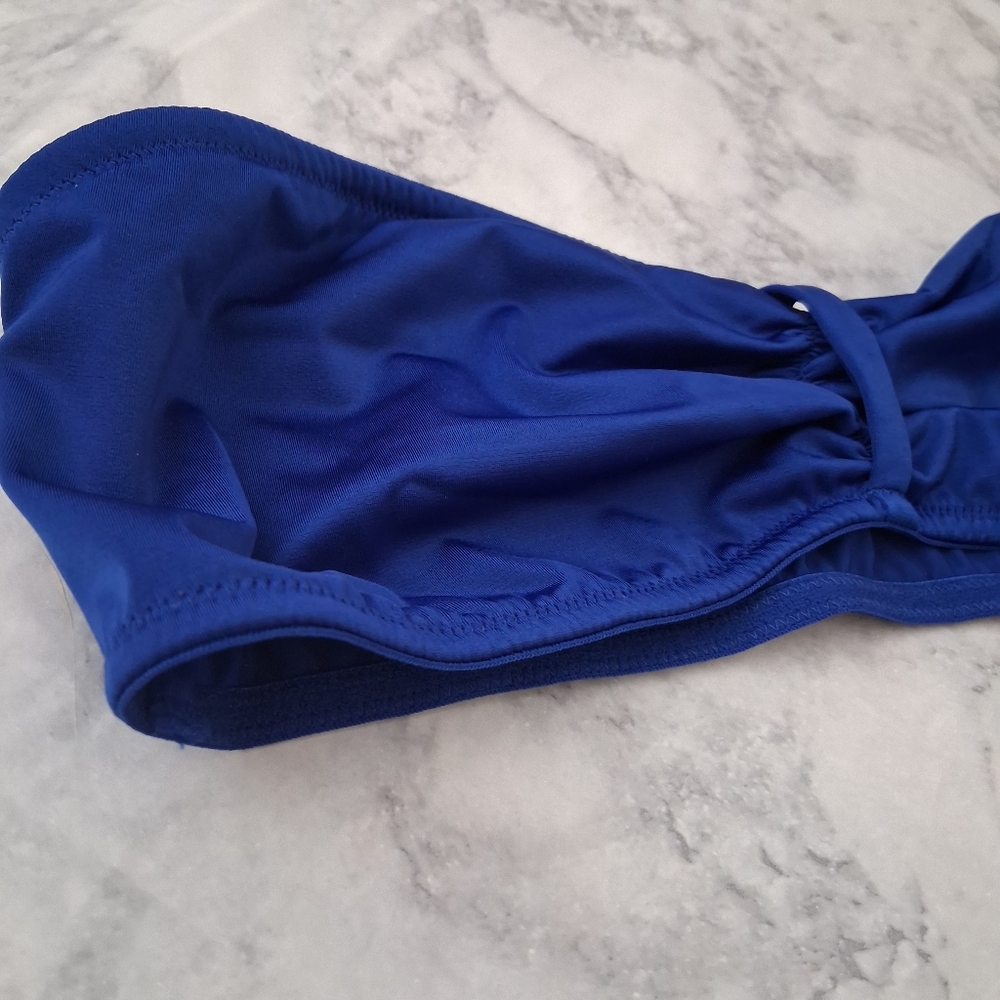 Victoria's Secret Royal Blue Bandeau Bikini Top Size Medium - Picture 2 of 7